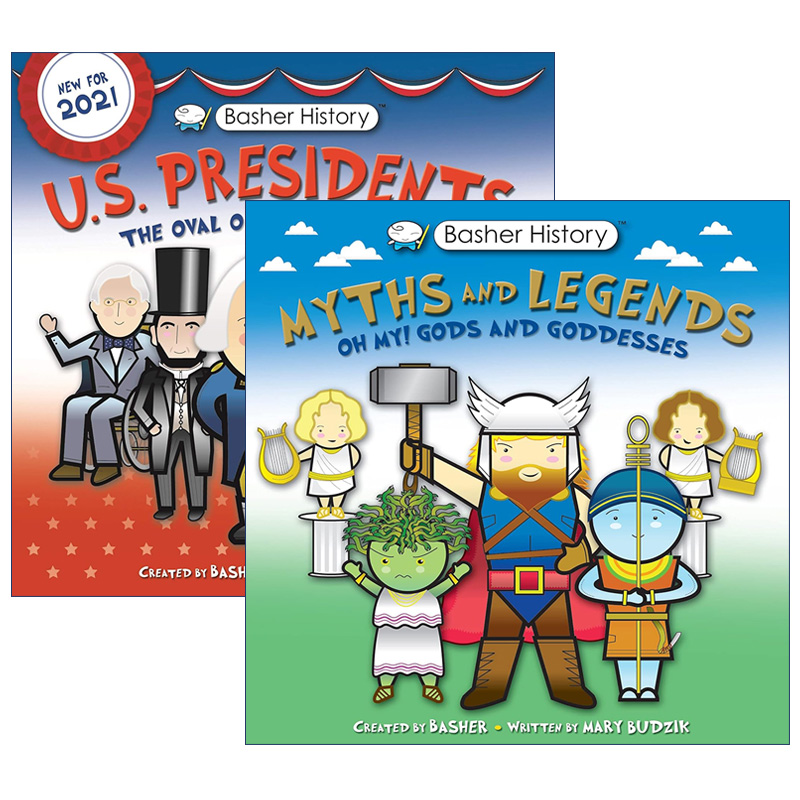 英文原版 Basher History 巴舍历史 2册 儿童读物 英文版 进口英语原版书籍