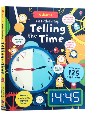 Usborne Lift the Flap Telling the Time 英文原版绘本 认识时间 翻翻书 尤斯伯恩立体书 科普科学知识 英文版英语课外书籍