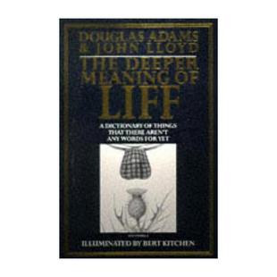 英文版 书籍 Meaning 冷僻怪异字典更新版 银河系搭车客指南作者Douglas Liff Deeper 进口英语原版 英文原版 Adams The