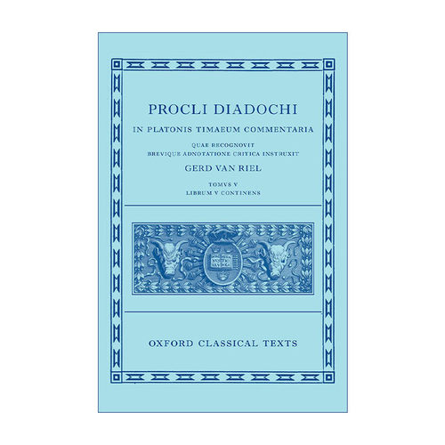 英文原版 Proclus: Commentary on Timaeus  Book 5 普罗克鲁斯 论柏拉图蒂迈欧篇 卷五 精装 英文版 进口英语原版书籍