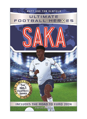 英文原版 Saka 超级足球明星人物传记 萨卡 2024欧洲杯 Ultimate Football Heroes 英文版 进口英语原版书籍