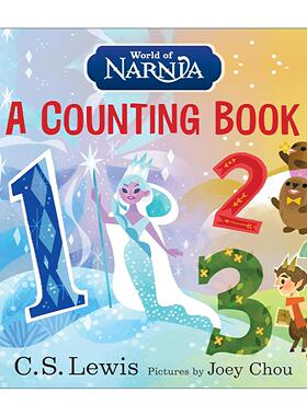 英文原版 World of Narnia A Counting Book 纳尼亚的世界之学数数 纸板书 英文版 进口英语原版书籍