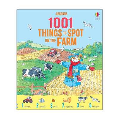 英文原版 Usborne 1001 Things to Spot on the Farm 发现1001种农场的东西 尤斯伯恩儿童科普百科益智游戏精装 进口英语原版书籍