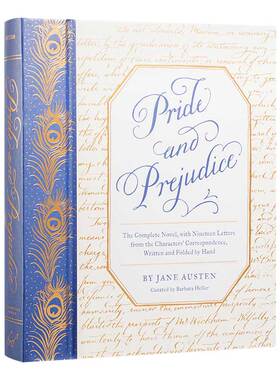 傲慢与偏见 完整精装版 含19封人物手写信 英文原版 Pride and Prejudice 英文版 进口英语书籍