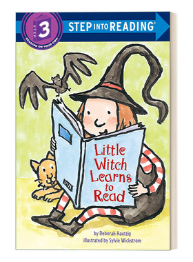 英文原版 Step into Reading 3 -Little Witch Learns to Read 小女巫学读书 兰登分级读物3 英文版 进口英语原版书籍