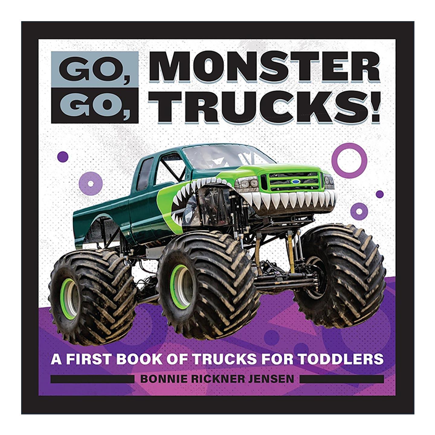 英文原版 Go Go Monster Trucks 加油 怪兽卡车 幼儿儿童启蒙认知绘本 Bonnie Rickner Jensen 英文版 进口英语原版书籍
