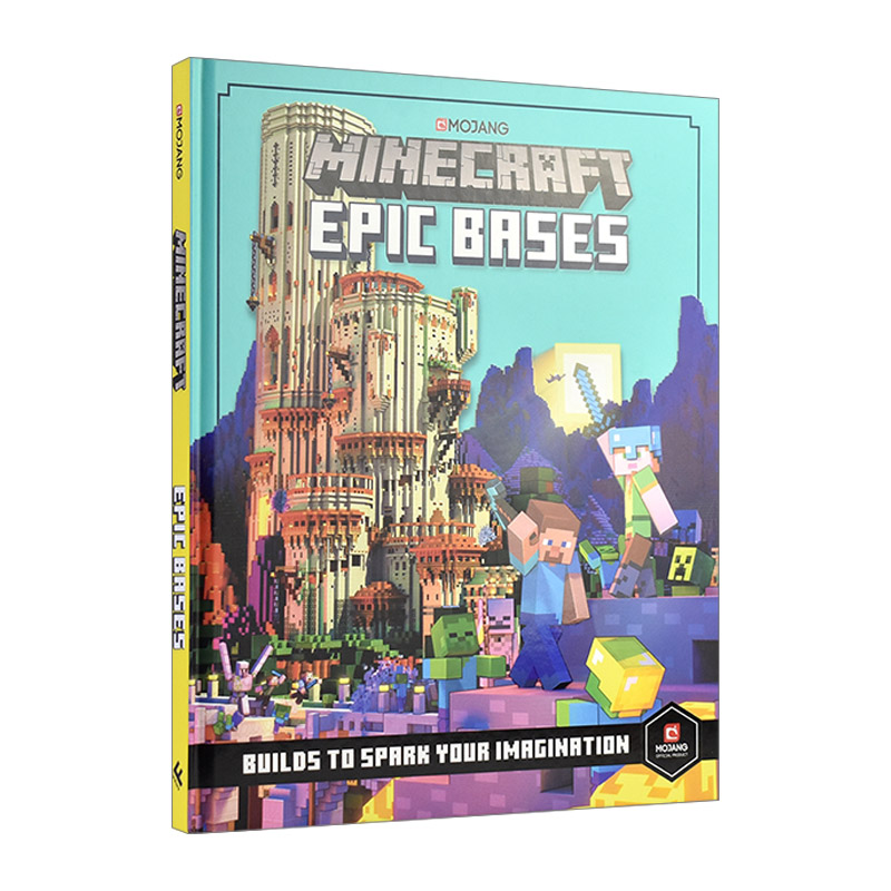英文原版 Minecraft Epic Bases 12 Mind-Blowing Builds to Spark Your Imagination 我的世界史诗建筑官方指南 英文版 进口书籍