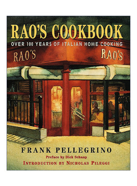 英文原版 Rao's Cookbook 超过100年历史的意大利家庭烹饪指南 精装美食食谱 Frank Pellegrino 英文版 进口英语原版书籍
