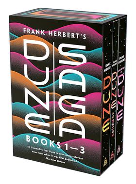 英文原版 Frank Herbert's Dune Saga 3-Book Boxed Set 弗兰克·赫伯特沙丘三部曲套装 沙丘 沙丘救世主英文版 进口英语原版书籍