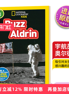 National Geographic Readers level 3 Buzz Aldrin 巴兹奥尔德林宇航员英文原版绘本 美国国家地理分级阅读读物全彩儿童人物传记