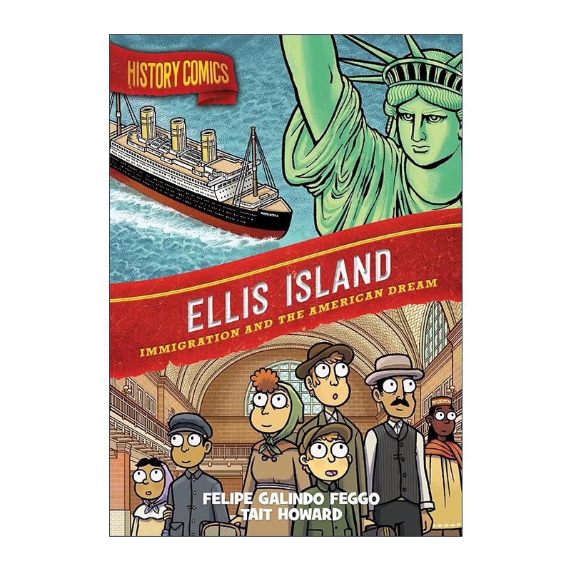 英文原版 History Comics Ellis Island 历史漫画 埃利斯岛 英文版 进口英语原版书籍