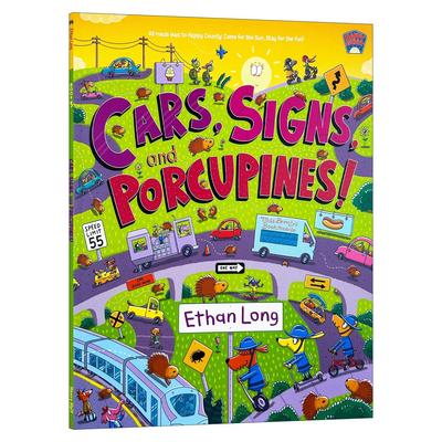英文原版 Cars Signs And Porcupines 欢乐小镇系列 地理标志 测量 地下系统 交通工具等 儿童图解英语启蒙 进口英语原版书籍