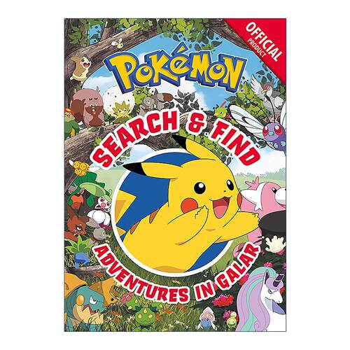 英文原版 Pokemon Search and Find: Adventures in Galar 宝可梦找找看1 儿童卡通动画益智游戏绘本 英文版 进口英语原版书籍