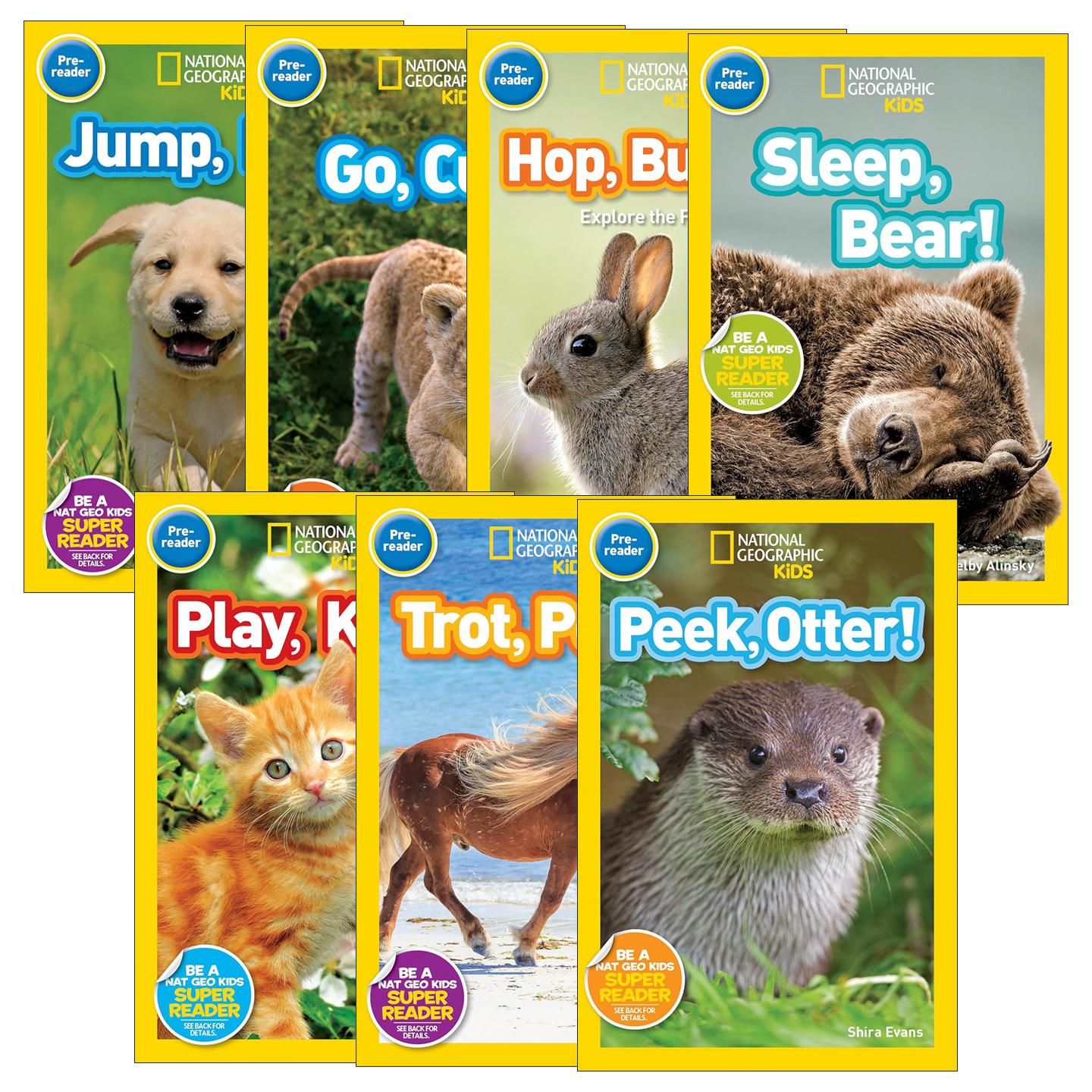 英文原版 National Geographic Kids Readers Pre-reader 国家地理预备级动物系列7册 英文版 进口英语原版书籍