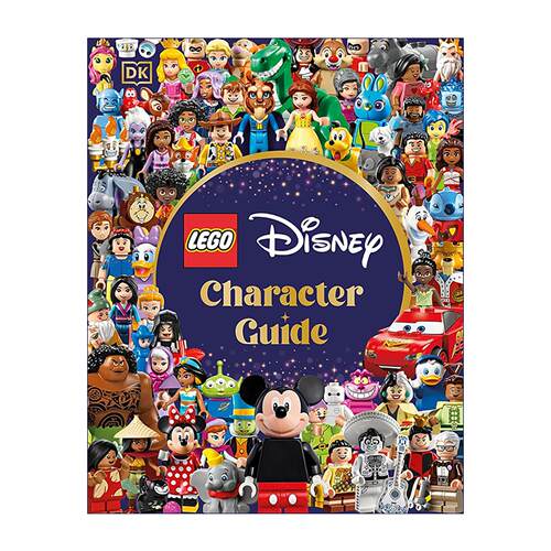 英文原版 DK LEGO Disney Character Guide 乐高迪士尼角色指南 米奇艾莎史迪奇 儿童动画人物科普读物 精装 进口英语原版书籍