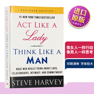 Expanded 英文原版 Think Man Lady 英语版 像女人一样行动像男人一样思考 Act 女性读物 Like 书籍英文版 进口原版