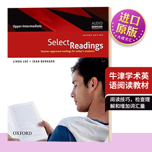 Intermediate 英文原版 牛津学术英语阅读教材 Student 中级学生用书 SELECT Book Oxford 进口英语书籍 READING Upper