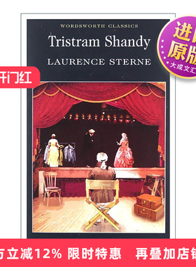 英文原版 Tristram Shandy 项狄传 劳伦斯·斯特恩 Wordsworth经典文学系列 英文版 进口英语原版书籍