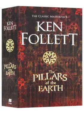 英文原版 The Pillars of the Earth 圣殿春秋-中世纪三部曲1 英版 英文版 英语小说