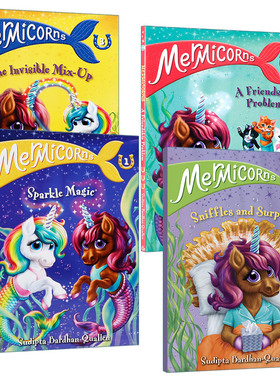 英文原版 Mermicorns 美人鱼独角兽系列4册 儿童冒险魔法主题章节桥梁书 Sudipta Bard 英文版 进口英语原版书籍