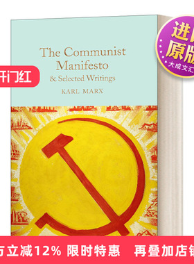 英文原版 The Communist Manifesto and Selected Writings 共产党宣言和马克思作品选集 精装麦克米伦收藏馆系列 英文版 进口书籍