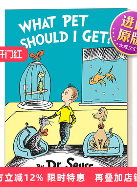 英文原版 What Pet Should I Get 我应该养什么宠物 苏斯博士 精装 Classic Seuss 英文版 进口英语原版书籍