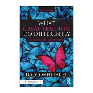 事 Differently What 英文原版 书籍 Teachers 优秀老师大不同 进口英语原版 英文版 课堂上17件重要 Great