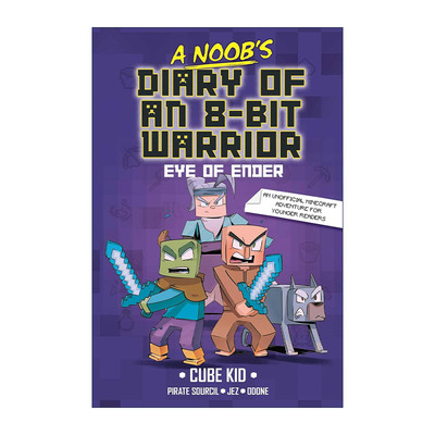 英文原版 A Noob's Diary of an 8-Bit Warrior The Eye of Ender 英雄史蒂夫战士新手日记3 英文版 进口英语原版书籍
