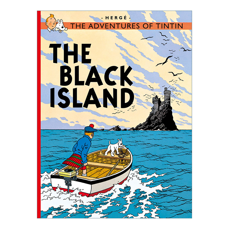 英文原版 The Adventures Of Tintin The Black Island 丁丁历险记之黑岛疑案 英版 英文版 进口英语原版书籍