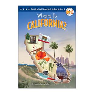 加利福利亚在哪里 书籍 进口英语原版 英文版 儿童科普百科 Who California Where 英文原版
