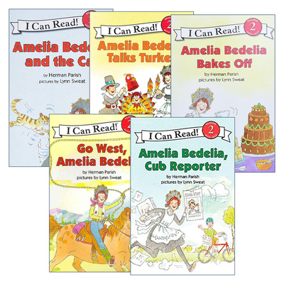 英文原版绘本 I Can Read Level 2 Amelia Bedelia 阿米莉亚 糊涂女佣第二阶段5册 汪培珽推荐 英文版 进口英语原版书籍