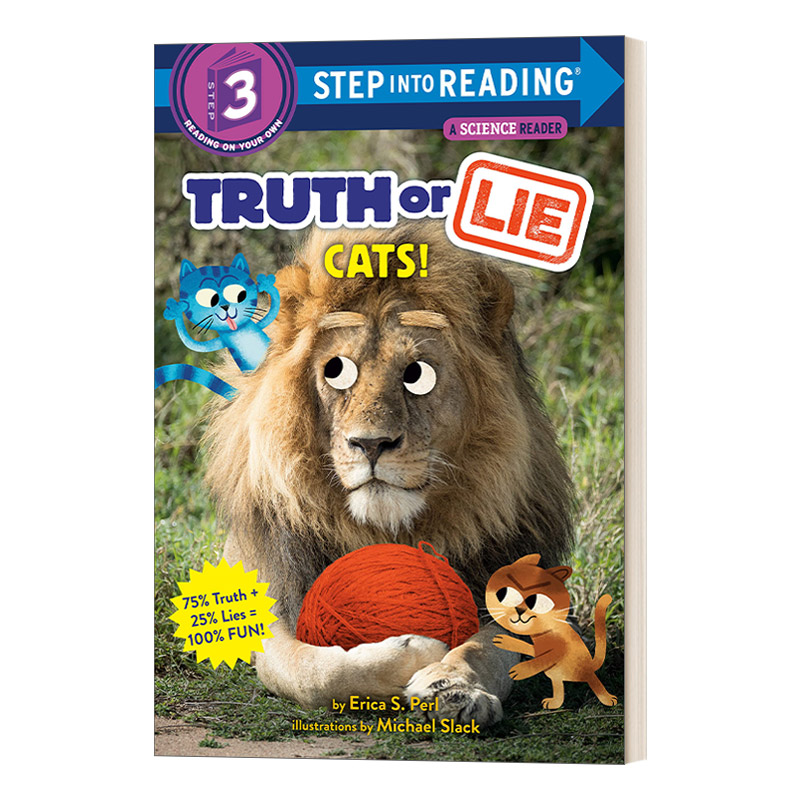 英文原版 Step into Reading 3 Truth or Lie Cats 猫 5-8岁 英文版 进口英语原版书籍