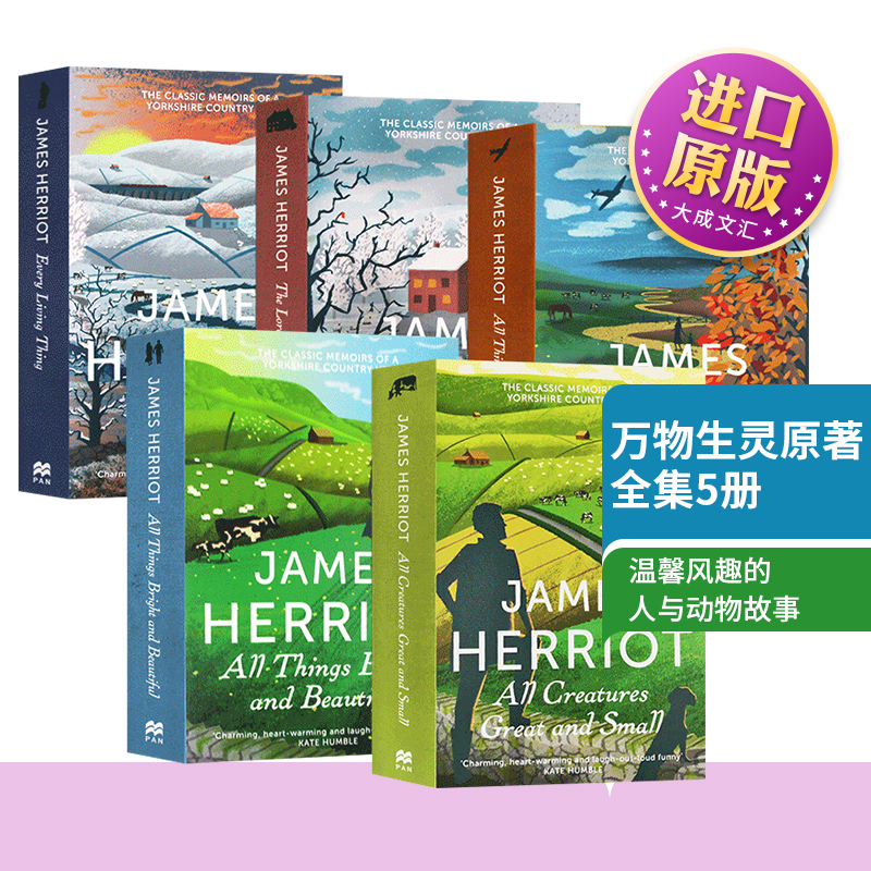 英文原版万物生灵原著5本全集