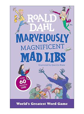 英文原版 Marvelously Magnificent Mad Libs 罗尔德达尔经典作品 疯狂填词游戏 玛蒂尔达 查理和巧克力工厂 进口英语原版书籍