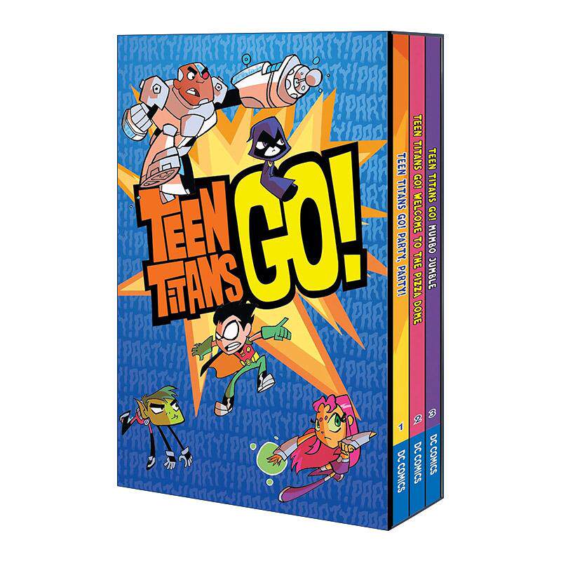 英文原版 Teen Titans Go Box Set 1-3 少年泰坦出击 1-3册盒装套装 同名动画漫画 英文版 进口英语原版书籍