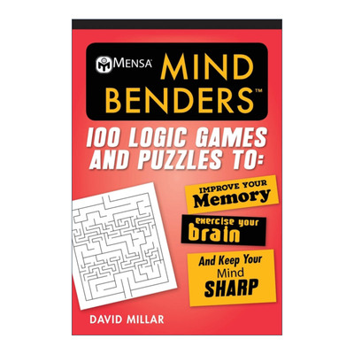 英文原版 Mensa? Mind Benders 门萨 100种逻辑游戏和谜题 提高记忆力 激发大脑 英文版 进口英语原版书籍