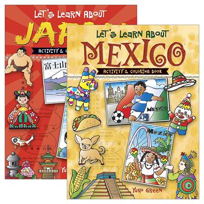 英文原版 Let's Learn About 让我们来认识一下2册 童科普百科益智活动书 填色着色 填字游戏 英文版 进口英语原版书籍