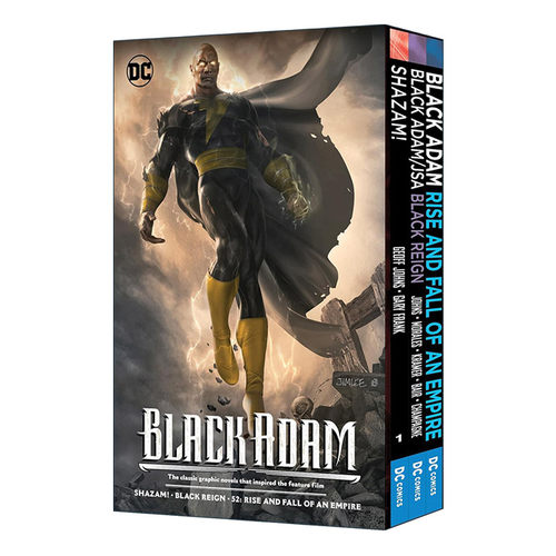 英文原版 Black Adam Box Set  Media tie-in 黑亚当 三册电影版盒装套装 DC漫画 Geoff Johns 英文版 进口英语原版书籍