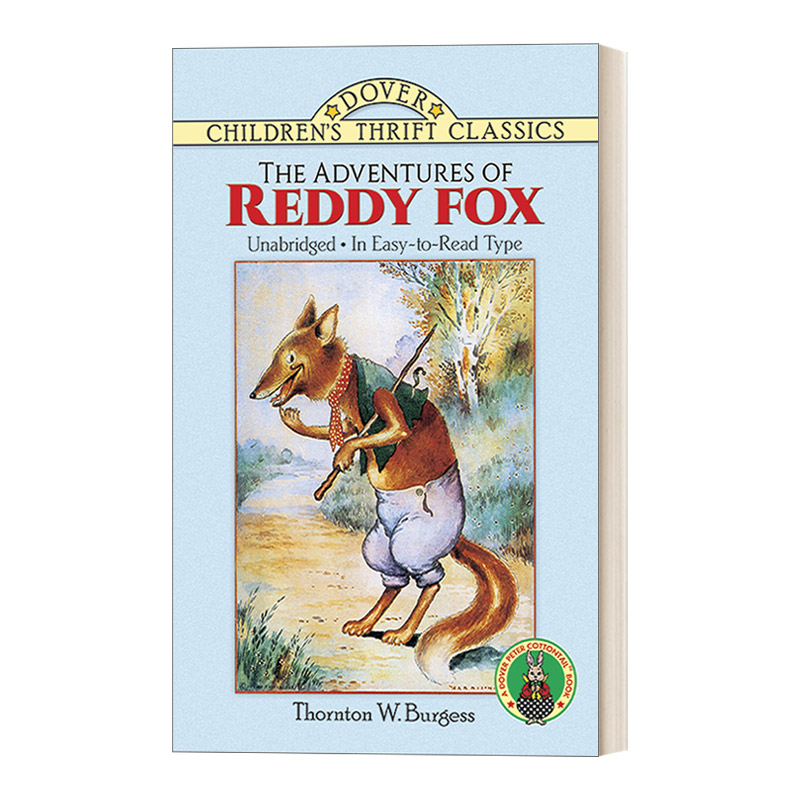 英文原版小说 The Adventures of Reddy Fox 桑顿 伯吉斯动物故事书 红狐狸历险记 英文版 进口英语原版书籍