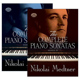 英文版 书籍 Piano 尼古拉·梅特纳钢琴鸣奏曲全集2册 Nikolai Series Complete Sonatas 进口英语原版 英文原版 Medtner The