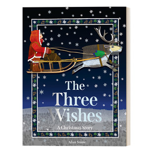 英文原版 The Three Wishes 三个愿望 圣诞老人起源故事绘本 英文版 进口英语原版书籍