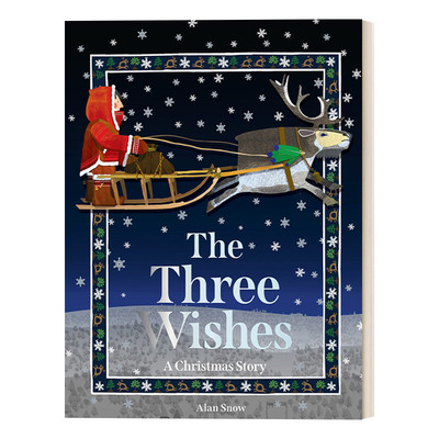英文原版 The Three Wishes 三个愿望 圣诞老人起源故事绘本 英文版 进口英语原版书籍