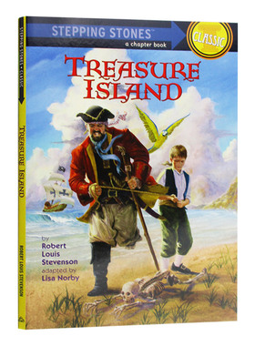 英文原版 Treasure Island A Stepping Stone Book Classic 金银岛 英文版 进口原版书籍