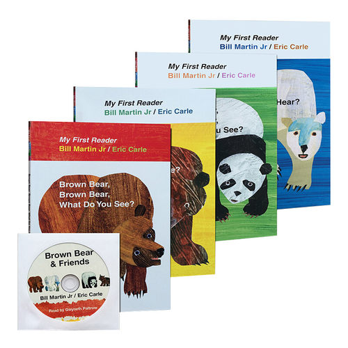 英文原版绘本 Bear Book Readrs Box Set with CD 棕熊4册套装 儿童图书读物 英文版 全套含CD 进口英语原版书籍