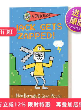 英文原版 A Jack Book 08 Jack Gets Zapped! 兔子杰克之书系列8 杰克被电击了! 儿童精装章节桥梁书故事绘本 幽默笑话 英文版