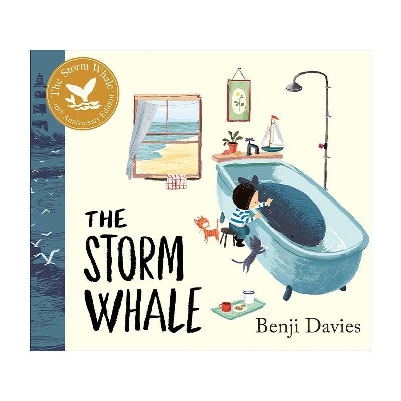 英文原版 The Storm Whale 那天来的鲸鱼 10周年精装纪念版 Benji Davies绘本 英文版 进口英语原版书籍
