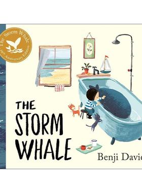 英文原版 The Storm Whale 那天来的鲸鱼 10周年精装纪念版 Benji Davies绘本 英文版 进口英语原版书籍