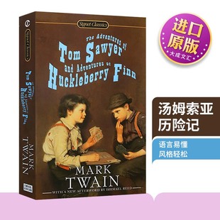 汤姆索亚哈克贝利费恩历险记 Tom 英文版 进口英语书籍 马克吐温 小说 英文原版 Sawyer Adventures