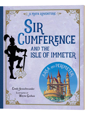 英文原版 Sir Cumference and the Isle of Immeter 圆周骑士与伊米特岛 数学大冒险 STEM 少儿课外阅读 绘本 英文版 进口英语书籍
