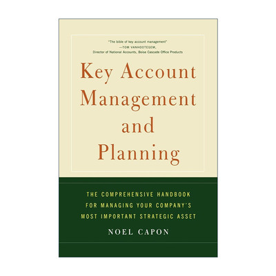 英文原版 Key Account Management and Planning 关键客户管理 大客户营销宝典英文版 进口英语原版书籍